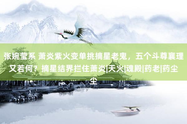 张婉莹系 萧炎紫火变单挑摘星老鬼，五个斗尊襄理又若何？摘星结界拦住萧炎|天火|魂殿|药老|药尘